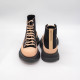 ALEXANDER MCQUEEN TREAD SLICK ANKLE BOOTS IN BLACK-PINK