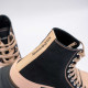 ALEXANDER MCQUEEN TREAD SLICK ANKLE BOOTS IN BLACK-PINK