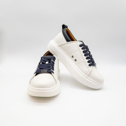 SNEAKERS ALEXANDER SMITH ECO-WEMBLEY MAN WHITE-BLUE