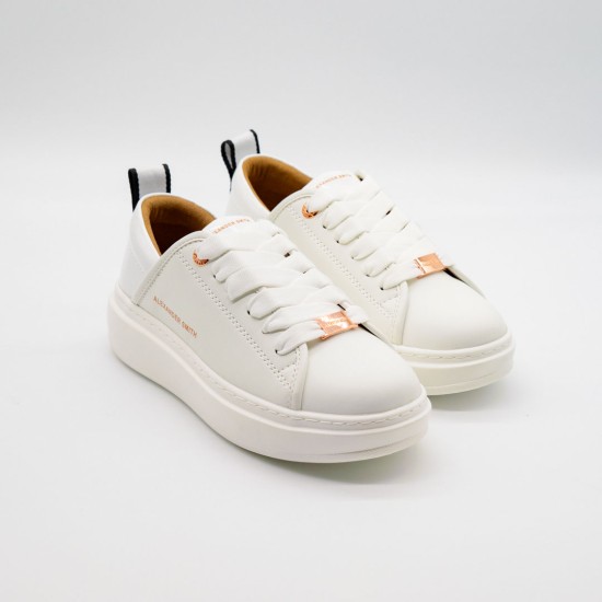 ALEXANDER SMITH TOTAL WHITE SNEAKERS DAMĂ