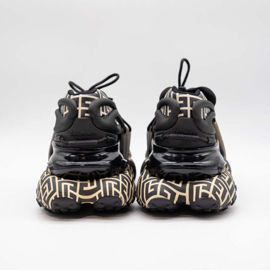 BALMAIN UNCORN SNEAKERS LOW-TOP NEOPREN AND LEATHER