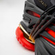 BALMAIN UNCORN SNEAKERS - BLACK RED GOLD