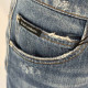 DOLCE & GABBANA BLUE DISTRESSED JEANS