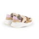 BURBERRY SNEAKERS DAMĂ TAUPE-BROWN CU IMPRIMEU CHECK ICONIC