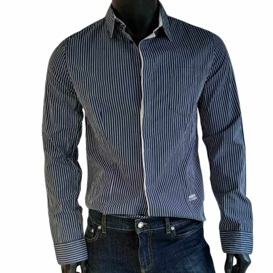 GUESS – CAMASĂ CU MÂNECĂ LUNGĂ ȘI DUNGI, REGULAR FIT