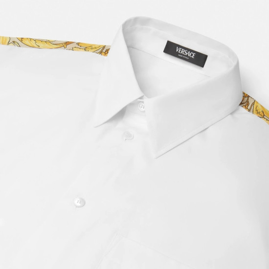 VERSACE- CAMASA DIN BUMBAC CU DETALIU BAROC PE SPATE 
