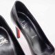 CHRISTIAN LOUBOUTIN – PUMPPIE 85 PATENT CALF ABBRASIVATO – BLACK