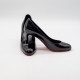 CHRISTIAN LOUBOUTIN – PUMPPIE 85 PATENT CALF ABBRASIVATO – BLACK