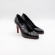 CHRISTIAN LOUBOUTIN – PUMPPIE 85 PATENT CALF ABBRASIVATO – BLACK