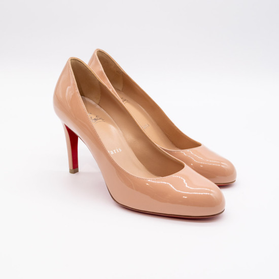 CHRISTIAN LOUBOUTIN – PUMPPIE 85 PATENT LINING BLUSH – DAMĂ