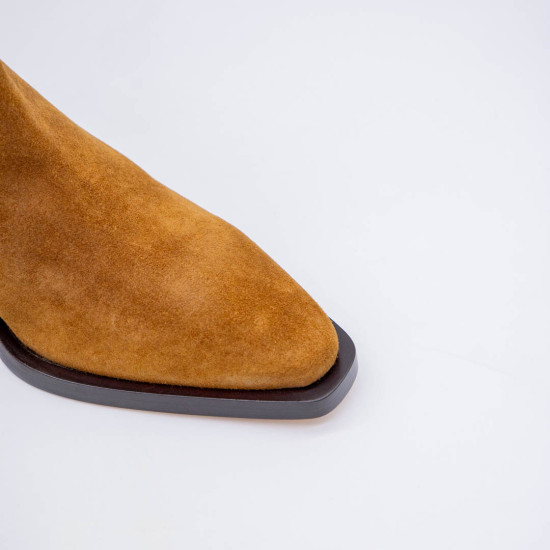ALEXANDRA CORDOBA COGNAC CASUAL SUEDE WESTERN BOOTS
