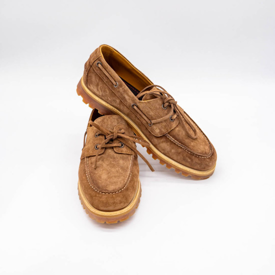 CORVARI - MOCASINI CU ȘIRET - MARO CIOCOLATIU 