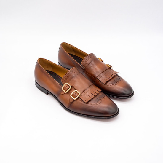 CORVARI - MOCASINI ELEGANȚI - PIELE NATURALĂ - MARO