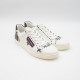 DOLCE & GABBANA MEN'S EXCLUSIVE WHITE BORDEAUX LOW TOP SNEAKERS 