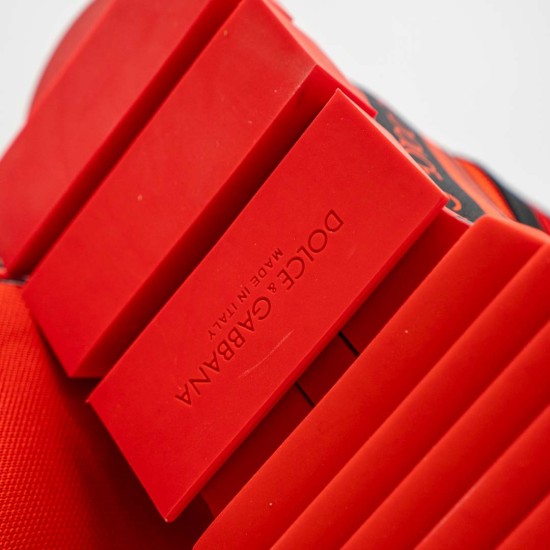 DOLCE & GABBANA SNEAKERS DAMĂ - RED TEXTILE 