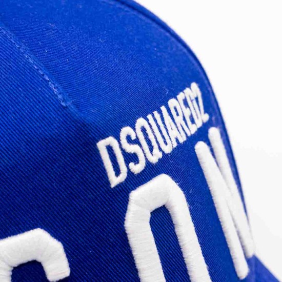 DSQUARED BASEBALL CAP "WHITE ICON" BLUE