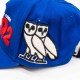DSQUARED BASEBALL CAP EMBROIDERED "OVO" LOGO COTTON BLUE