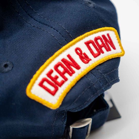 DSQUARED BASEBALL CAP "DEAN&DAN" BLUE