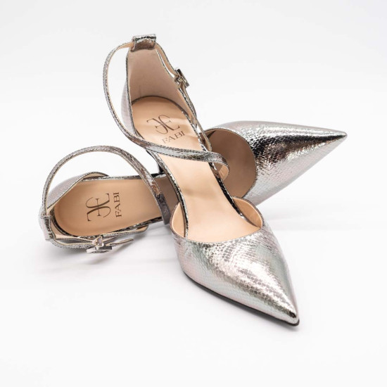 PANTOFI FABI ARGINTII
