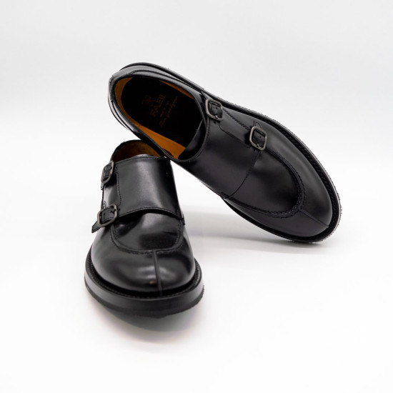 FABI - PANTOFI BĂRBĂTEȘTI - DOUBLE BUCKLED - NEGRI