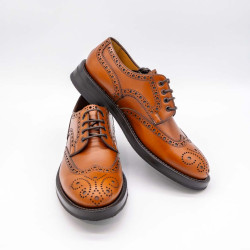 FABI - PANTOFI BROGUE - PIELE NATURALĂ - MARO