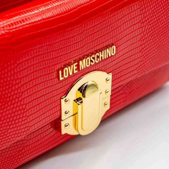 LOVE MOSCHINO GEANTĂ ROȘIE - PIELE ECOLOGICĂ