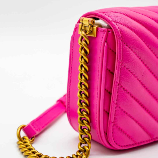 PINKO LOGO-PLAQUE CROSSBODY BAG