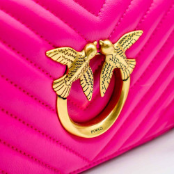 PINKO LOGO-PLAQUE CROSSBODY BAG