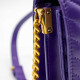 PINKO LOVE CLICK VIOLET - GEANTĂ CROSSBODY DIN PIELE NATURALĂ  