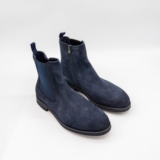 FABI SUEDE VINTAGE NAVY BOOTS