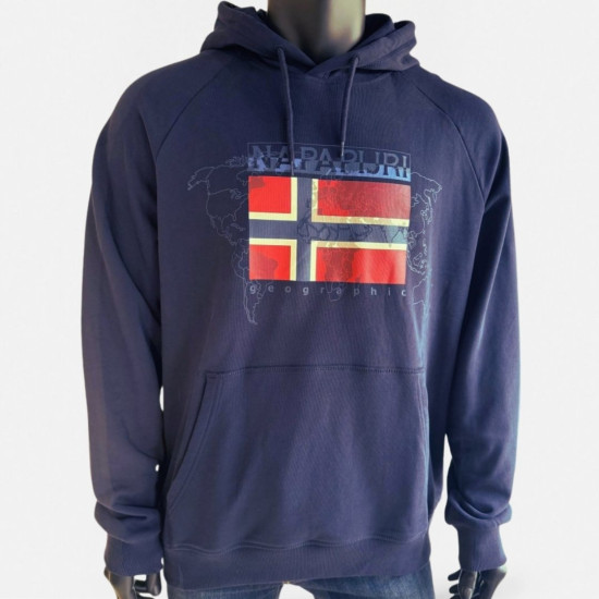 NAPAPIJRI "BEVERIN" BLU MARINE HOODIE