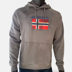 NAPAPIJRI "BEVERIN" GRAY GRANIT HOODIE