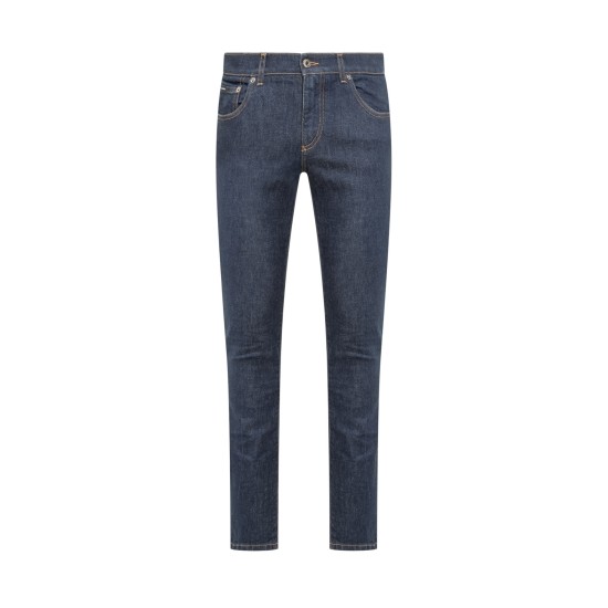 DOLCE & GABBANA LOGO DENIM JEANS IN BLUE DOLCE & GABBANA LOGO DENIM JEANS IN BLUE