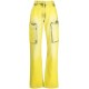 VERSACE HIGH-WAISTED DISTRESSED CARGO JEANS