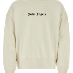 PALM ANGELS LOGO CREWNECK BĂRBAȚI – WHITE / BLACK – SWEATSHIRT DE LUX