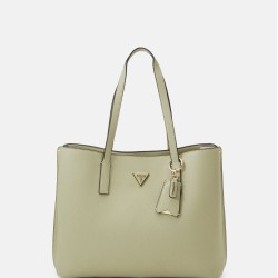 GUESS MERIDIAN GIRLFRIEND TOTE - HANDBAG - SAGE