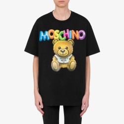 T-SHIRT MOSCHINO "INFLATABLE TEDDY BEAR" BLACK T-SHIRT MOSCHINO "INFLATABLE TEDDY BEAR" BLACK