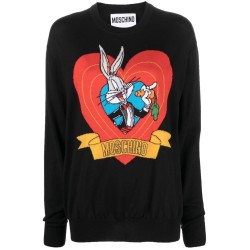 JUMPER MOSCHINO "FANTASY" BLACK JUMPER MOSCHINO "FANTASY" BLACK