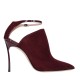 CASADEI PANTOFI BURGUNDY DÉCOLLETÉ BLADE