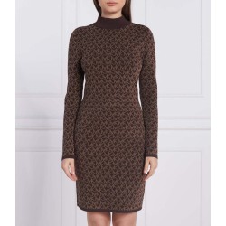 ROCHIE MICHAEL KORS – CHOCOLATE MONOGRAM KNIT DRESS