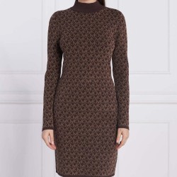 ROCHIE MICHAEL KORS – CHOCOLATE MONOGRAM KNIT DRESS