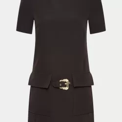 VERSACE JEANS COUTURE DAY BLACK DRESS REGULAR FIT