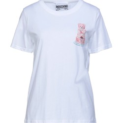 T-SHIRT MOSCHINO "PINK-PRINT" WHITE
