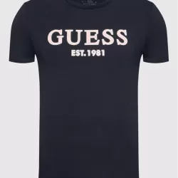 GUESS- TRICOU BLEUMARIN LOGO EST. 1981 REGULAR FIT