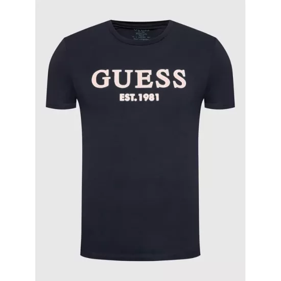 GUESS- TRICOU BLEUMARIN LOGO EST. 1981 REGULAR FIT