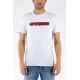 GUESS- TRICOU ALB CU LOGO ROȘU SLIM FIT 
