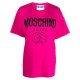 T-SHIRT MOSCHINO "SMILEY LOGO-PRINT" PINK