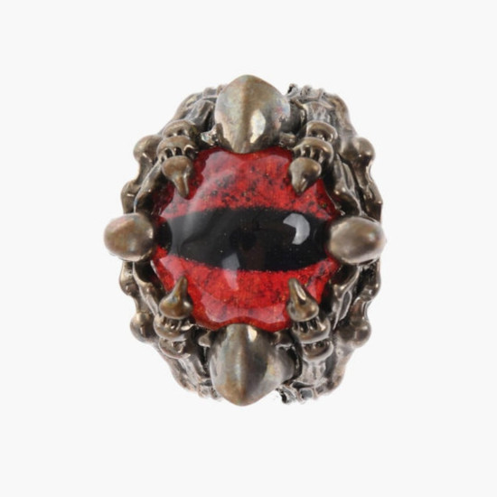 DSQUARED RED RING METALLO+RESINA 