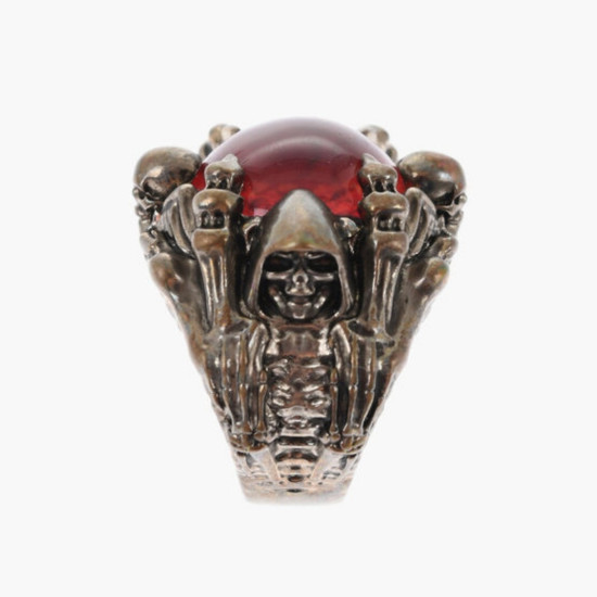 DSQUARED RED RING METALLO+RESINA 