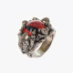DSQUARED RED RING METALLO+RESINA 
